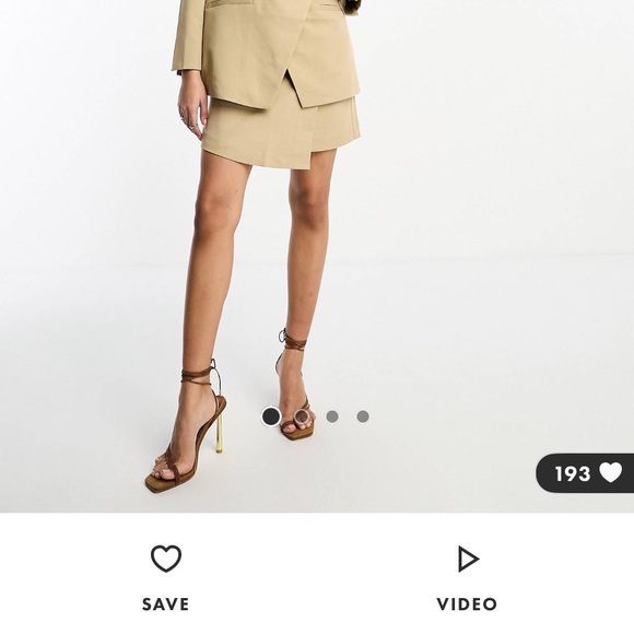 NWT Asos double breasted blazer in camel - Picture 3 of 3